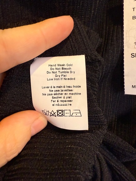 Lush Tank Top Womens Size M Black Ribbed Crisscross Back With Tie - Picture 8 of 8